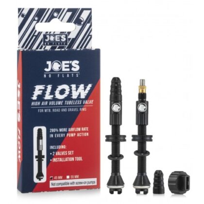 Joe's FLOW Tubeless French/Presta High Air Volume Valve 45 mm